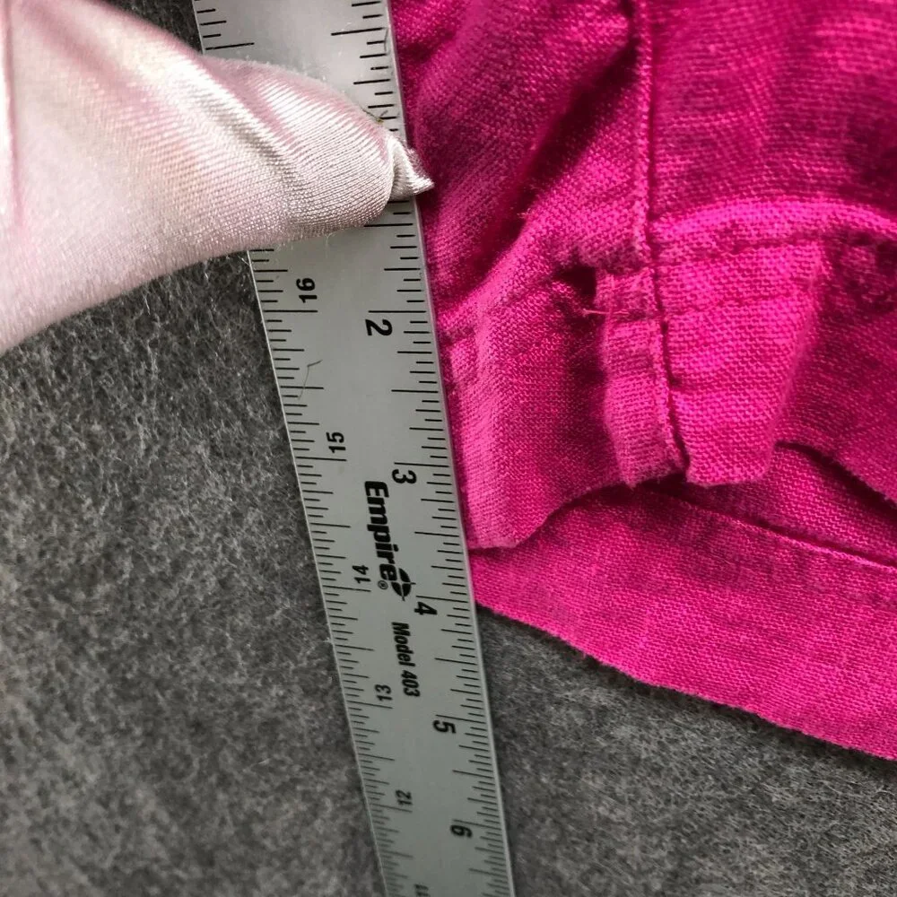 Old Navy Linen Blend Shorts Womens‎ S Pink Pull On 3''